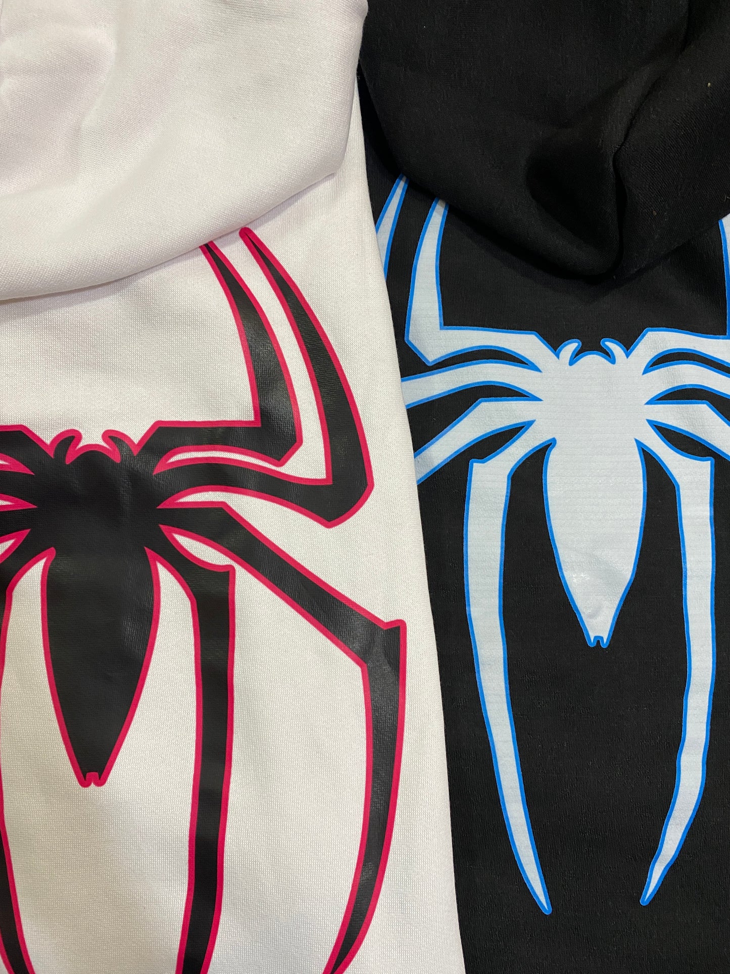 Pack of 2 : Spiderman Multiverse Black and White Matching Hoodies (BACK PRINT ONLY)