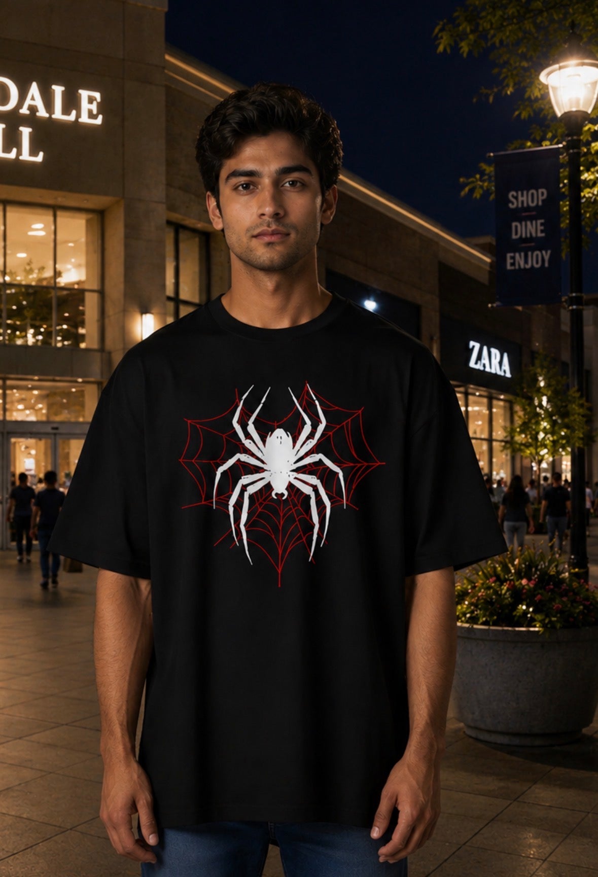 Spider-Man Classic Oversized T-shirt (Front Side Printed)