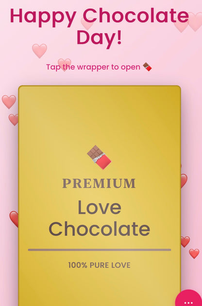 Virtual Chocolate Day Personalised Website Surprise Gift (Valentine’s Day) Customised Webpage for Girlfriend/Boyfriend/Husband/Wife