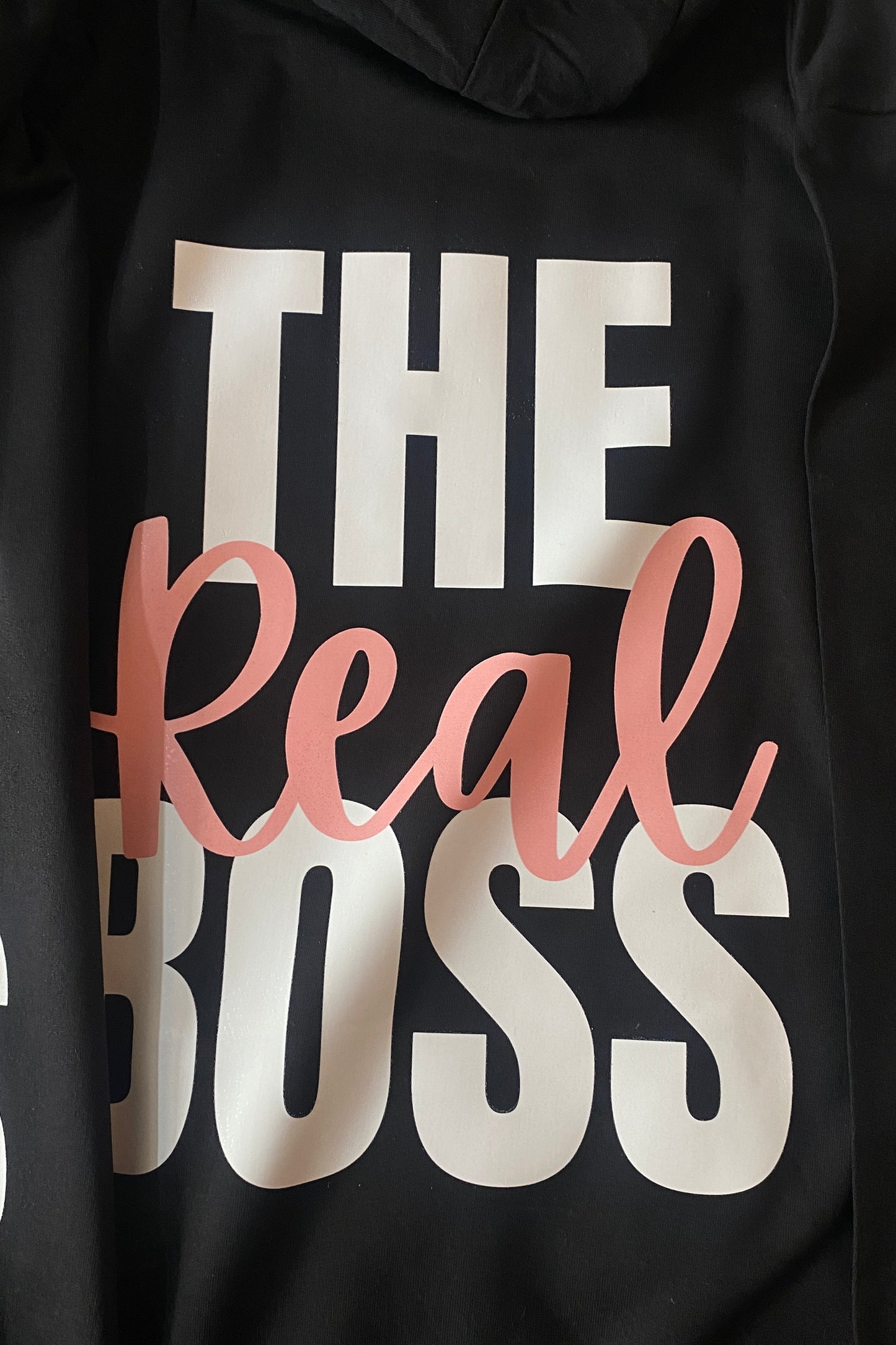 Pack of 2: The Boss and The Real Boss Printed Matching Hoodies (back side printed)