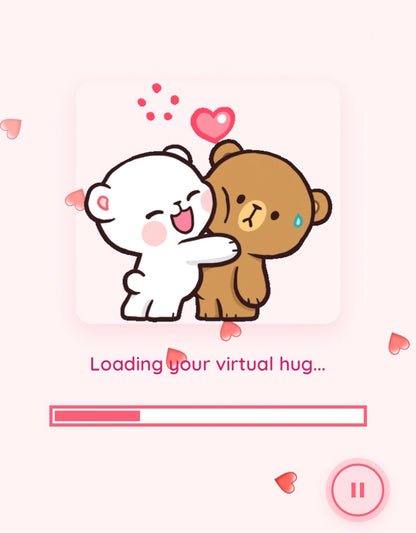 Hug Day Virtual Personalised Website Scrapbook Surprise Gift (Valentine’s Day) Customised Webpage for Girlfriend/Boyfriend/Husband/Wife