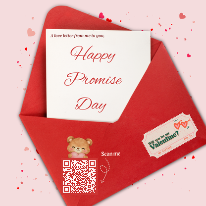 Promise Virtual Personalised Website Scrapbook Surprise Gift (Valentine’s Day) Customised Webpage for Girlfriend/Boyfriend/Husband/Wife