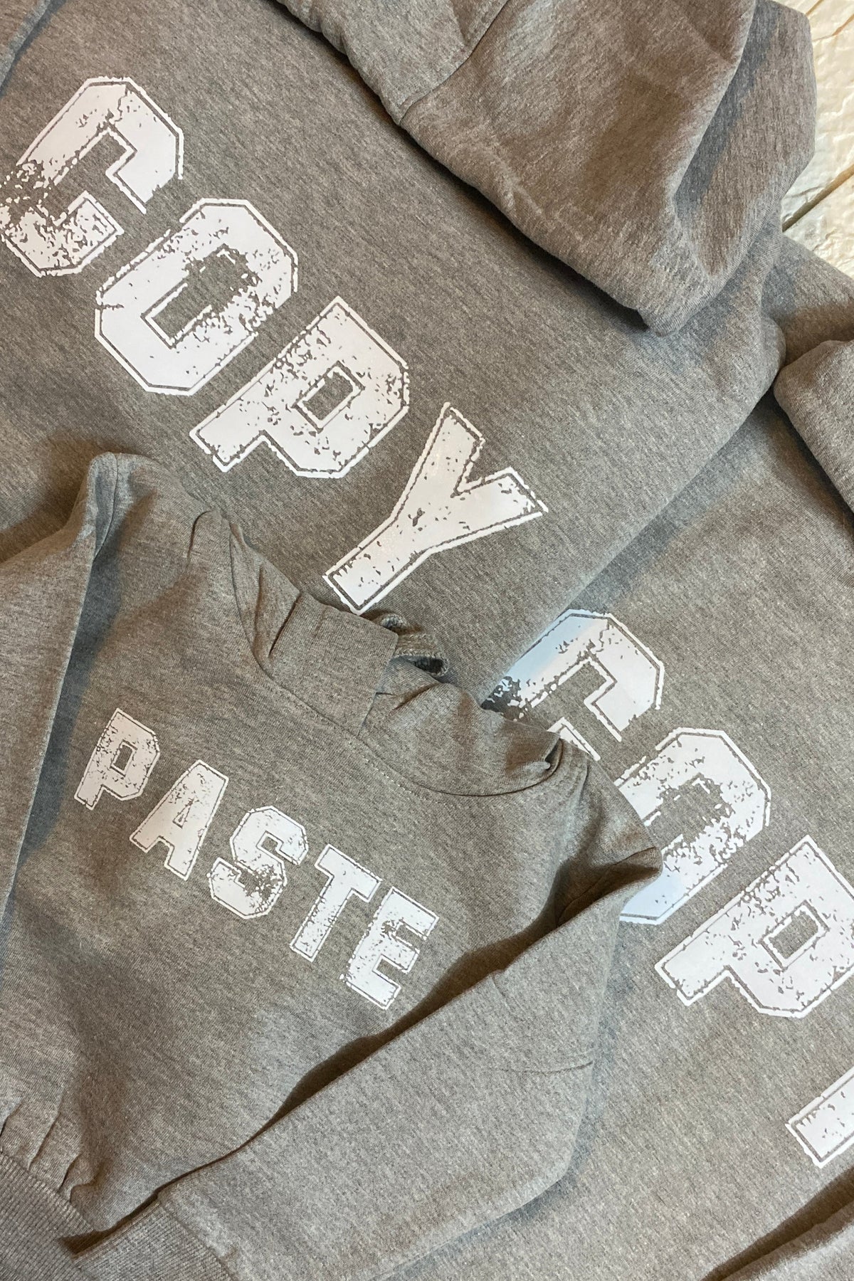 Copy Paste Matching Family Hoodies (New Born Baby and Parents Mom Dad)