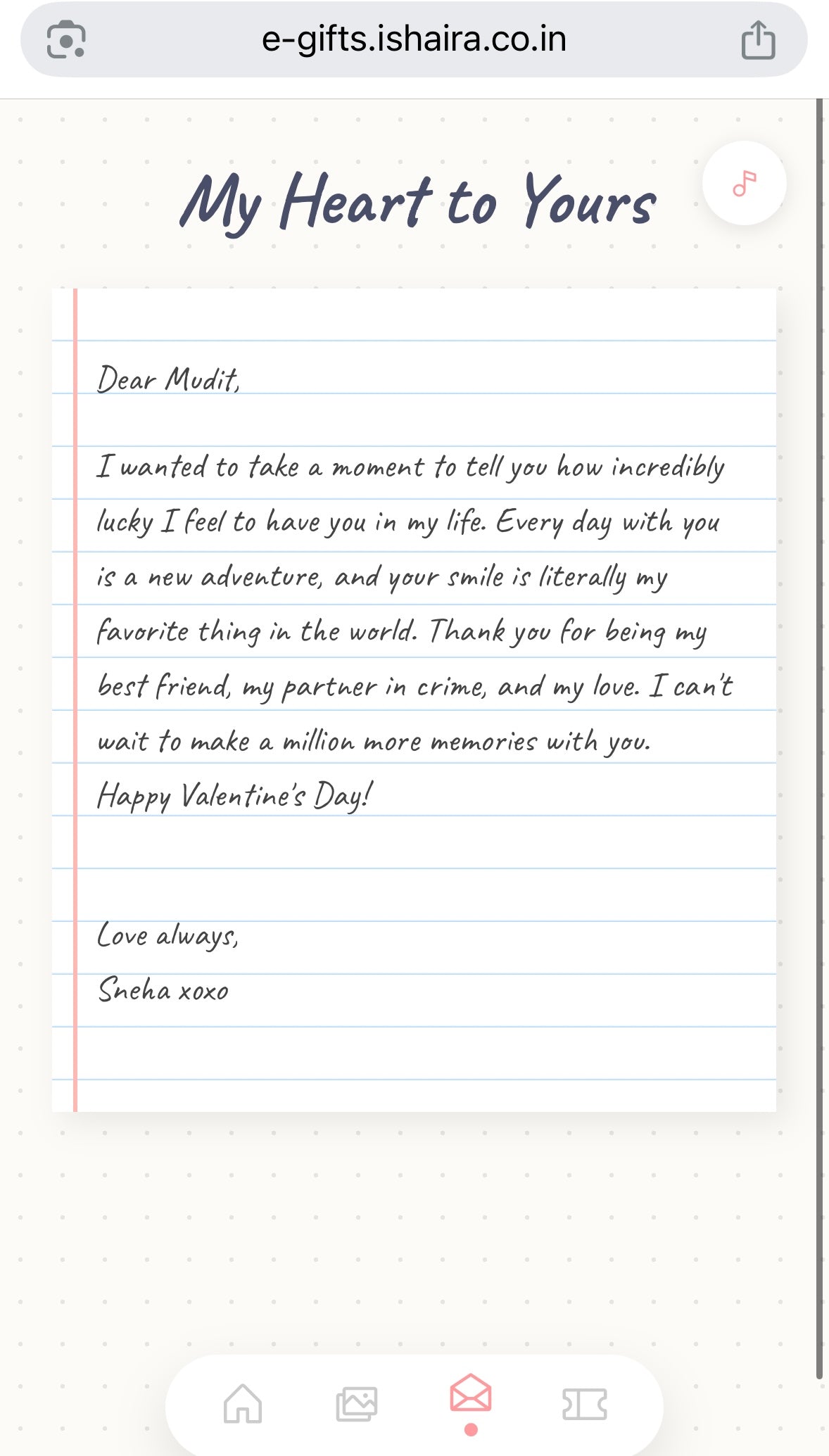 Virtual Personalised Website Scrapbook Surprise Gift (Valentine’s Day) Customised Webpage for Girlfriend/Boyfriend/Husband/Wife