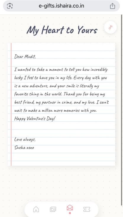 Virtual Personalised Website Scrapbook Surprise Gift (Valentine’s Day) Customised Webpage for Girlfriend/Boyfriend/Husband/Wife