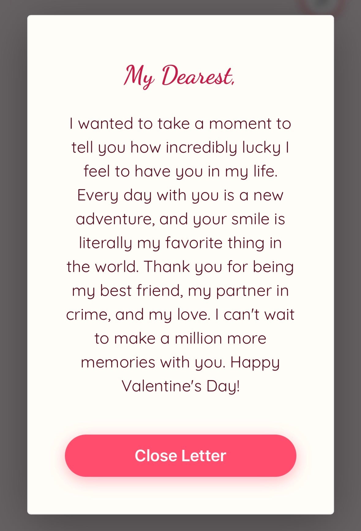 Promise Virtual Personalised Website Scrapbook Surprise Gift (Valentine’s Day) Customised Webpage for Girlfriend/Boyfriend/Husband/Wife