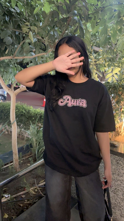 Aura Diljit Dosanjh Oversized T-shirt (Hand bead Embroidered)