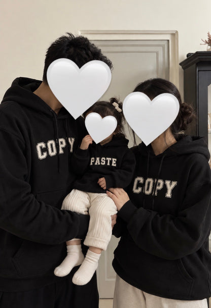 Copy Paste Matching Family Hoodies (New Born Baby and Parents Mom Dad)