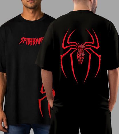 Spider-Man Premium Oversized T-shirt (Both side printed)