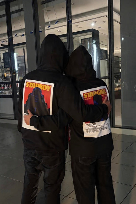 Pack of 2: Starboy Stargirl Thick Hoodies (Back Side Printed Only)